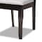 Baxton Studio Mael Modern and Contemporary Grey Fabric and Dark Brown Finished Wood 2-Piece Dining Chair Set 174-10534-Zoro - alternate 6